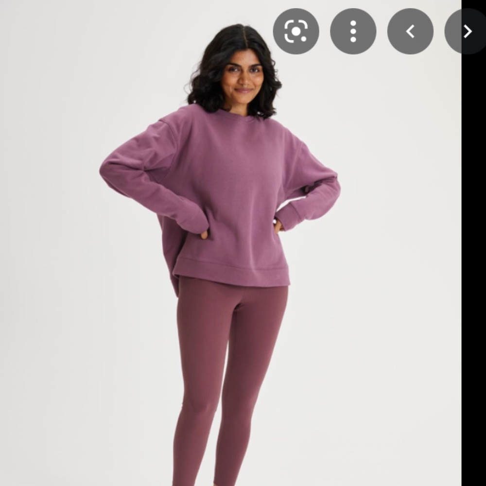 Girlfriend Collective 50/50 Classic Sweatshirt - tulipwood
